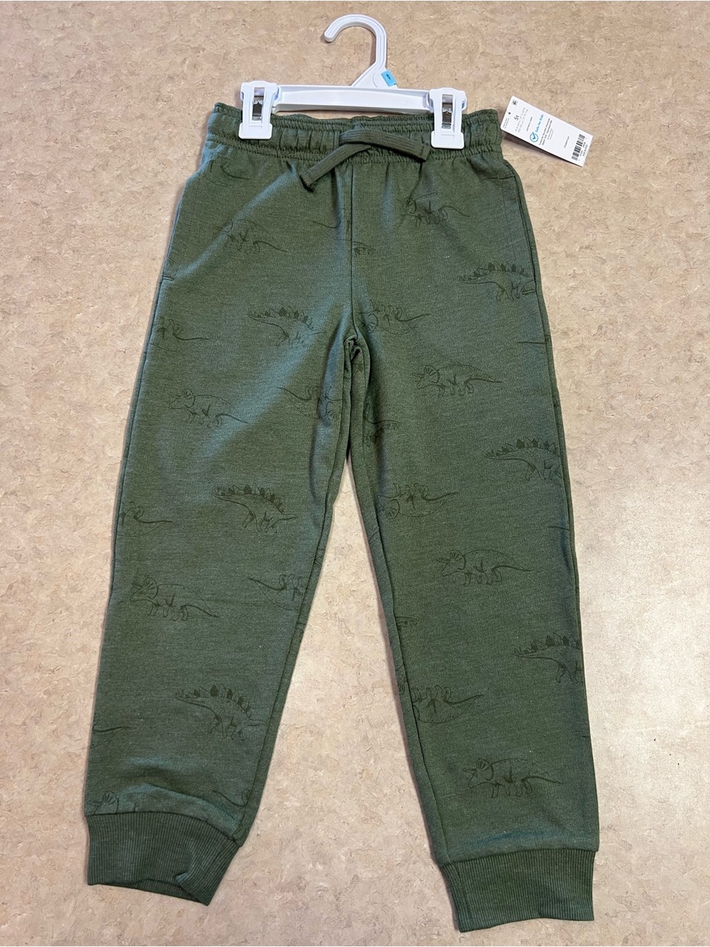 Carter’s Kids Green Dinosaur Print Jogger Pants 5T